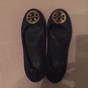 Navy Tory Burch Reva Flats